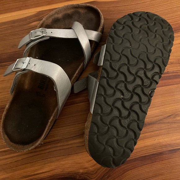 Mayari Silver Birkenstock Sandals - Picture 3 of 3